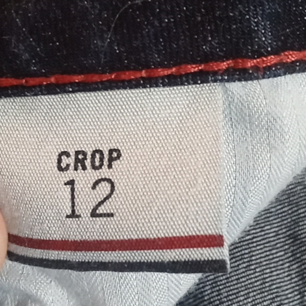 Hilfiger Women Crop Dark Blue Jeans Tommy Hilfiger Sz 12 - Picture 5 of 10